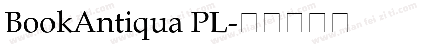 BookAntiqua PL字体转换